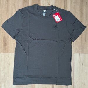 NWT Helly Hansen Logo Nord Graphic T-Shirt Dark Grey XXL
